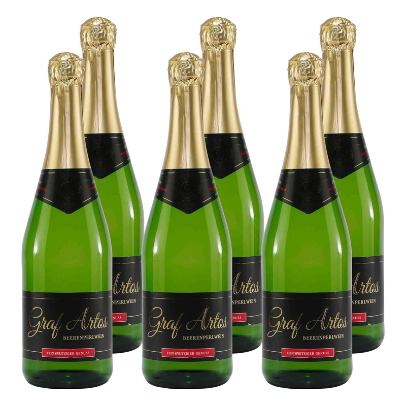 Graf Artos Beerenperlwein -halbtrocken- (6 x 0,75L)