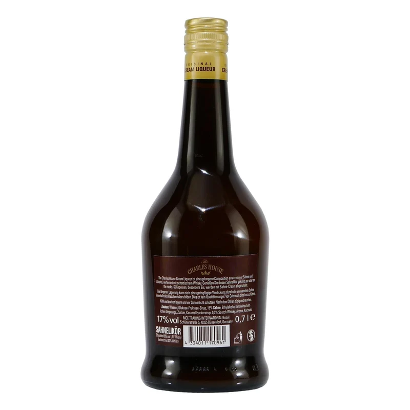 The Charles House Cream Liqueur mit Geschenk-HK