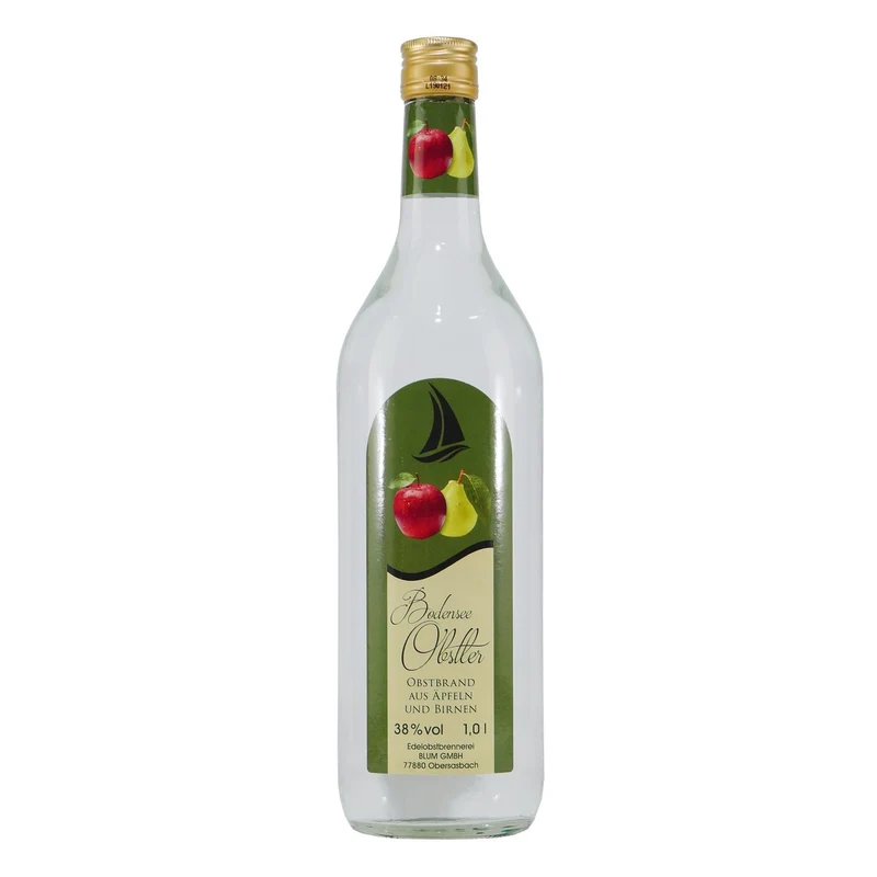 Bodensee Obstler mit Geschenk-Holzkiste