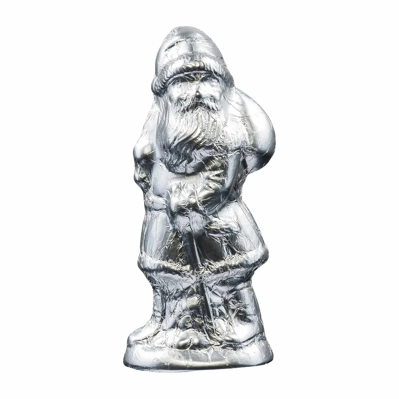 Schoko Weihnachtsmann silber – 70g
