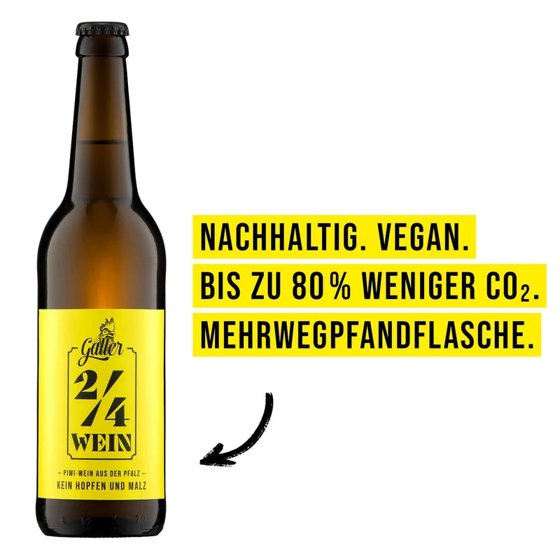 2/4 Wein QbA trocken Biowein - weiß 0,5l - Histamingehalt < 0,25 mg/l