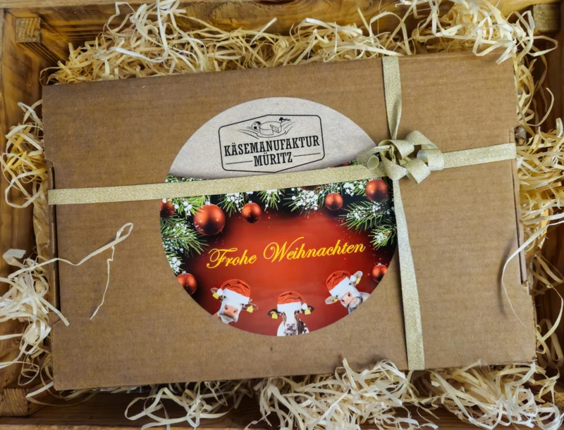 Käsebox - Schaf und Ziege mit persönlicher Grußkarte
