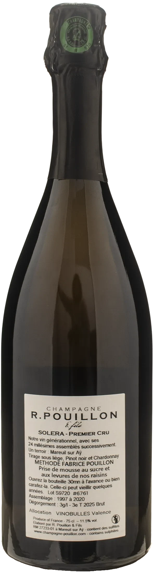 R. Pouillon Champagne 1er Cru Brut Solera