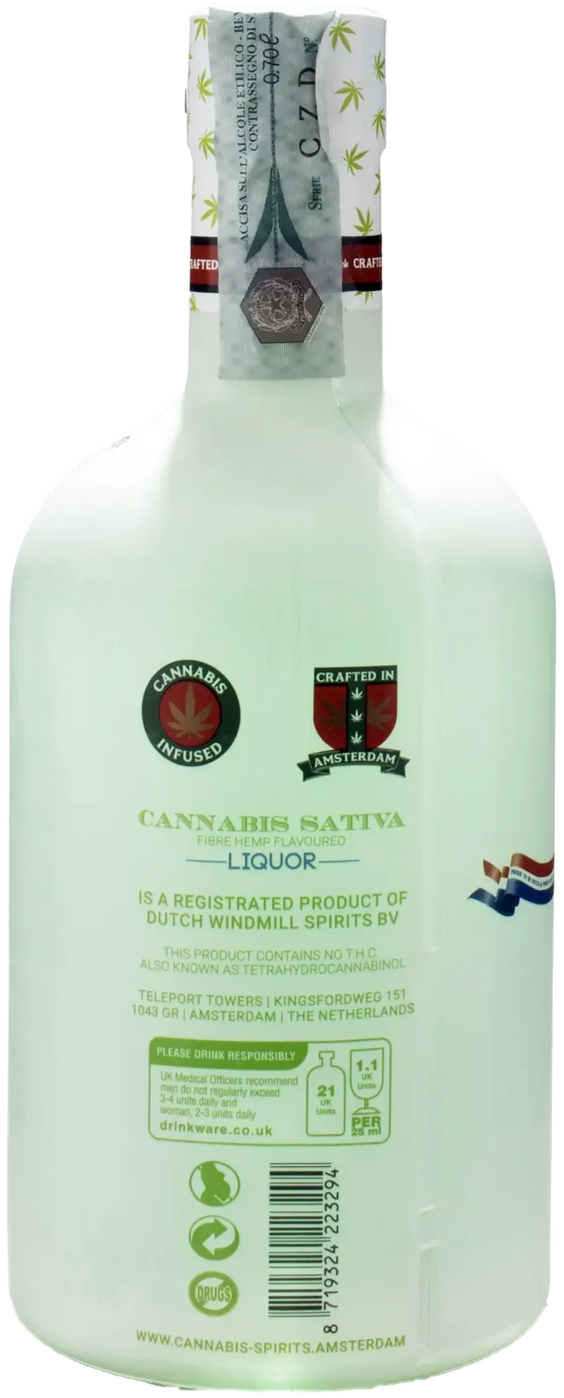 Dutch Windmill Spirits Cannabis Sativa Liquor 0.7L
