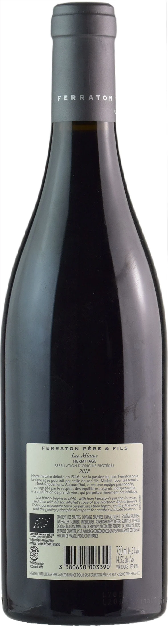Ferraton Pere & Fils Hermitage Les Miaux Rouge 2018