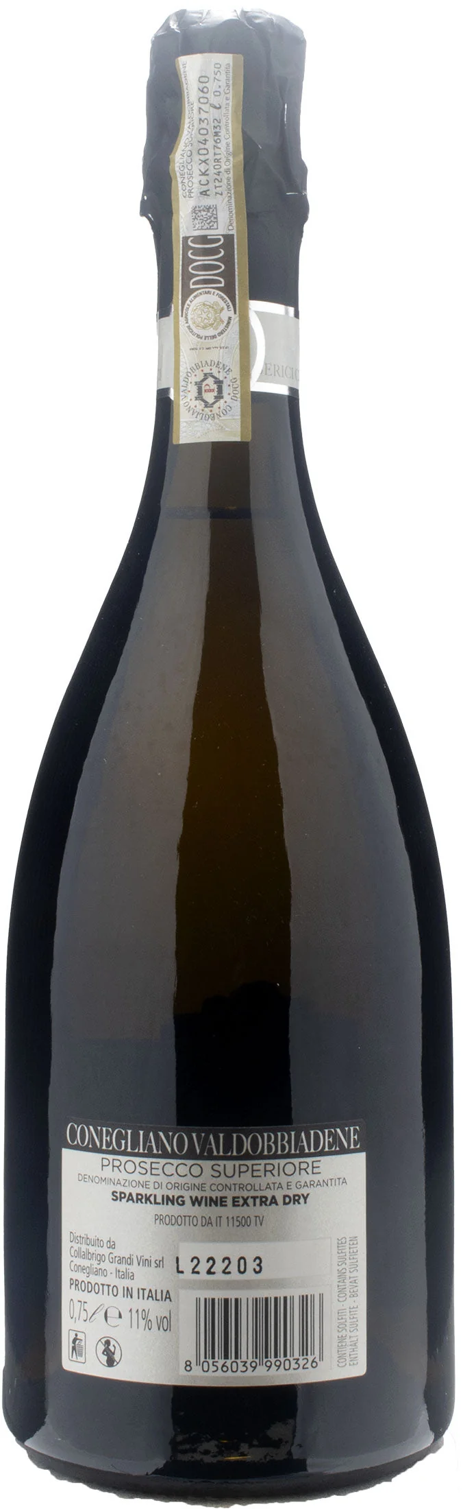 Collalbrigo Conegliano Valdobbiadene Prosecco Superiore Extra Dry