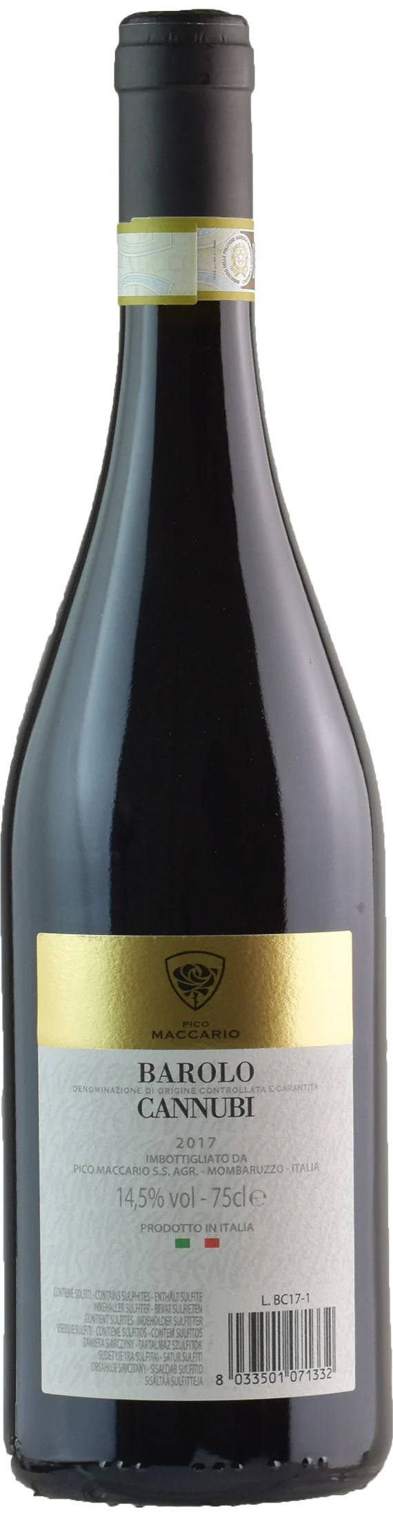 Pico Maccario Barolo Cannubi 2017