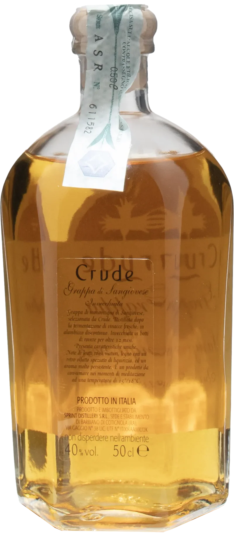 Crude Grappa di Sangiovese Invecchiata 0.5L