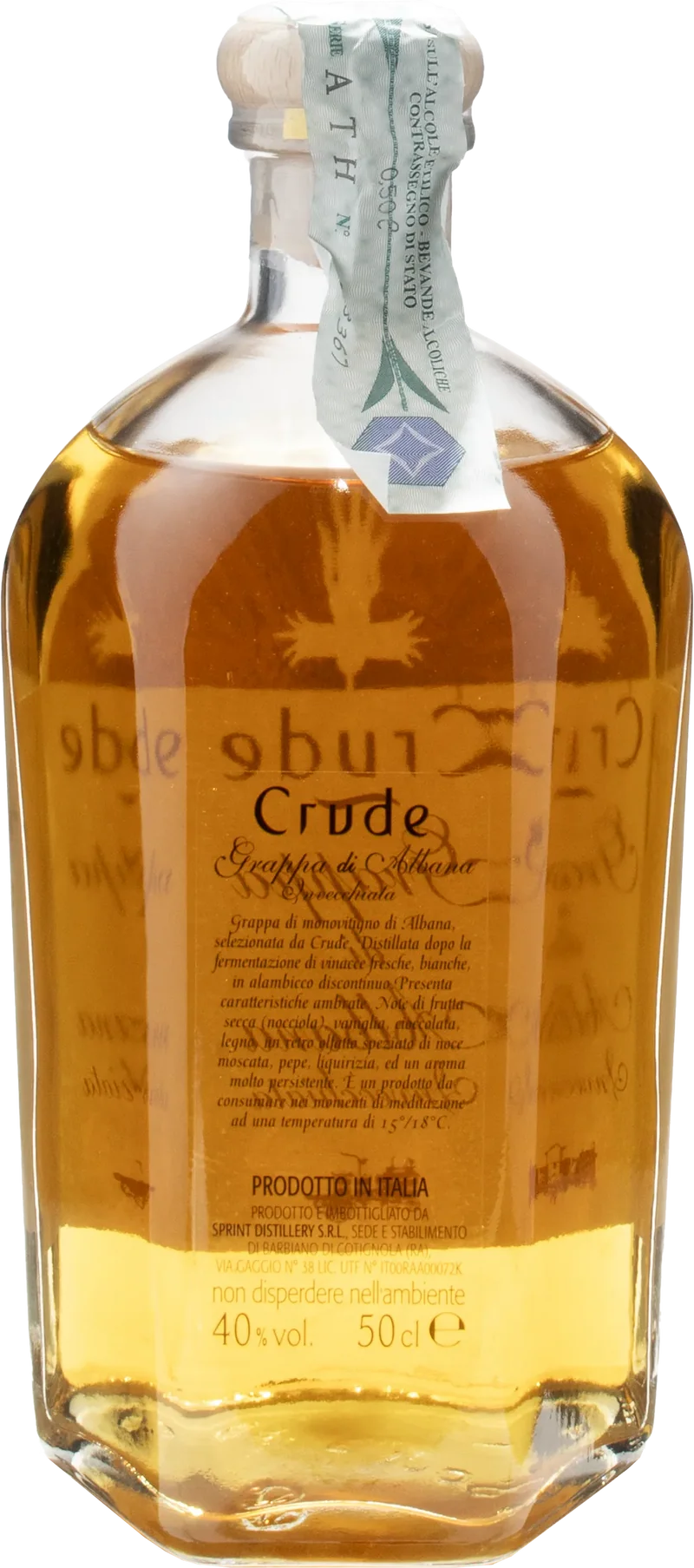 Crude Grappa di Albana Invecchiata 0.5L
