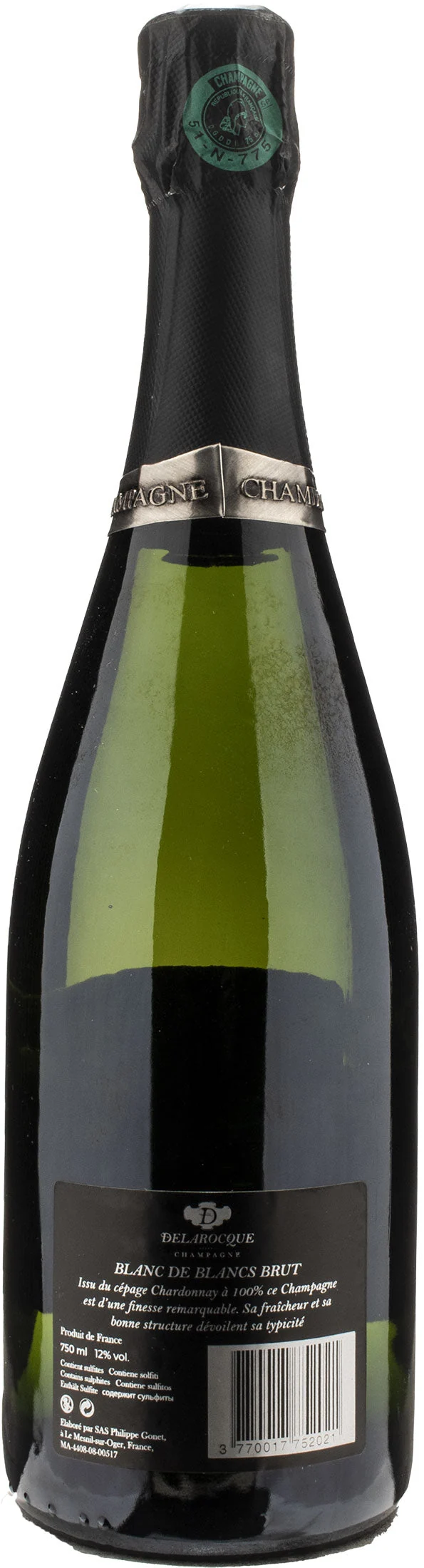 Delarocque Champagne Blanc de Blancs Brut