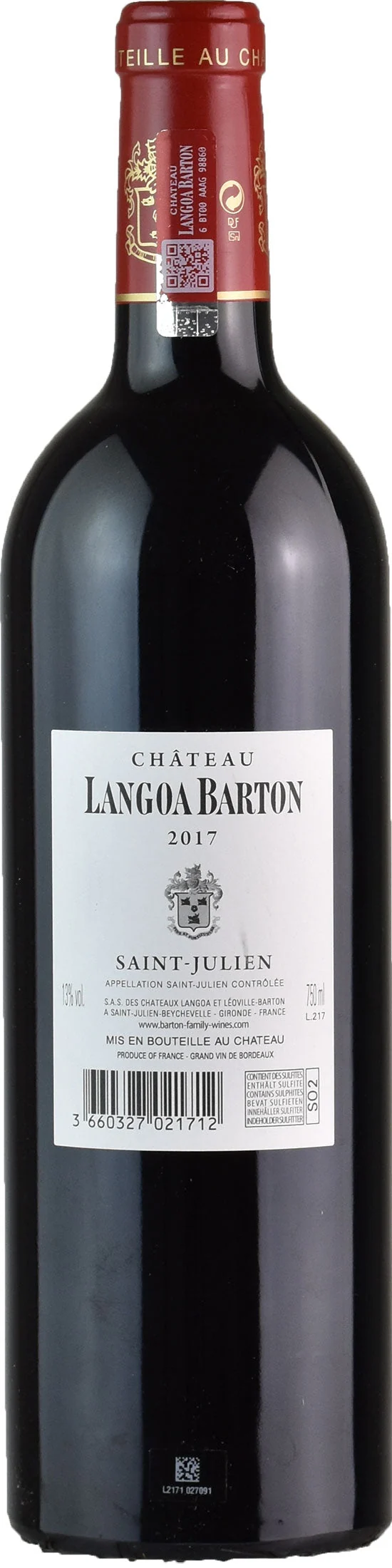 Chateau Langoa Barton Saint Julien Grand Cru 2017