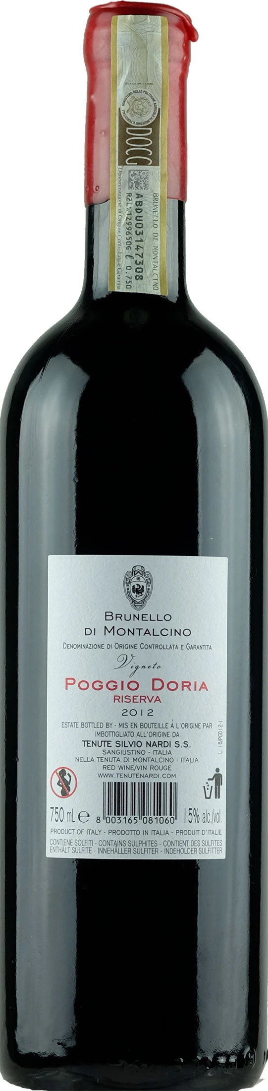 Silvio Nardi Brunello di Montalcino Riserva Poggio Doria 2012