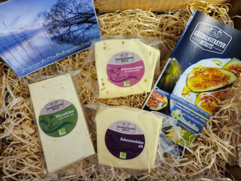 Käsebox "kleine Müritz" Bockshornklee mit persönlicher Grußkarte