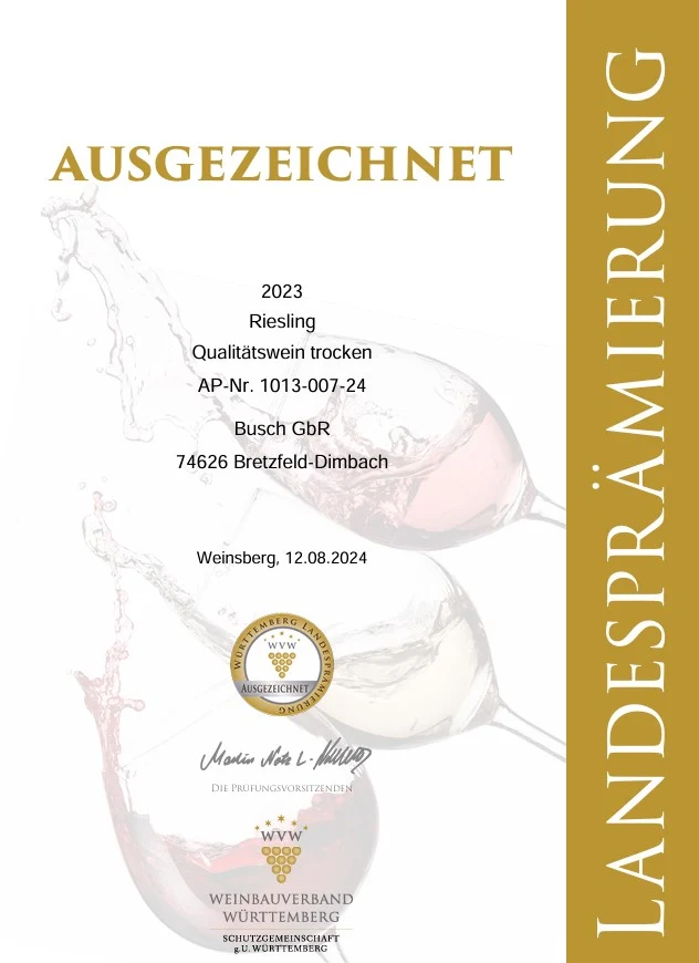 Riesling ** QbA trocken