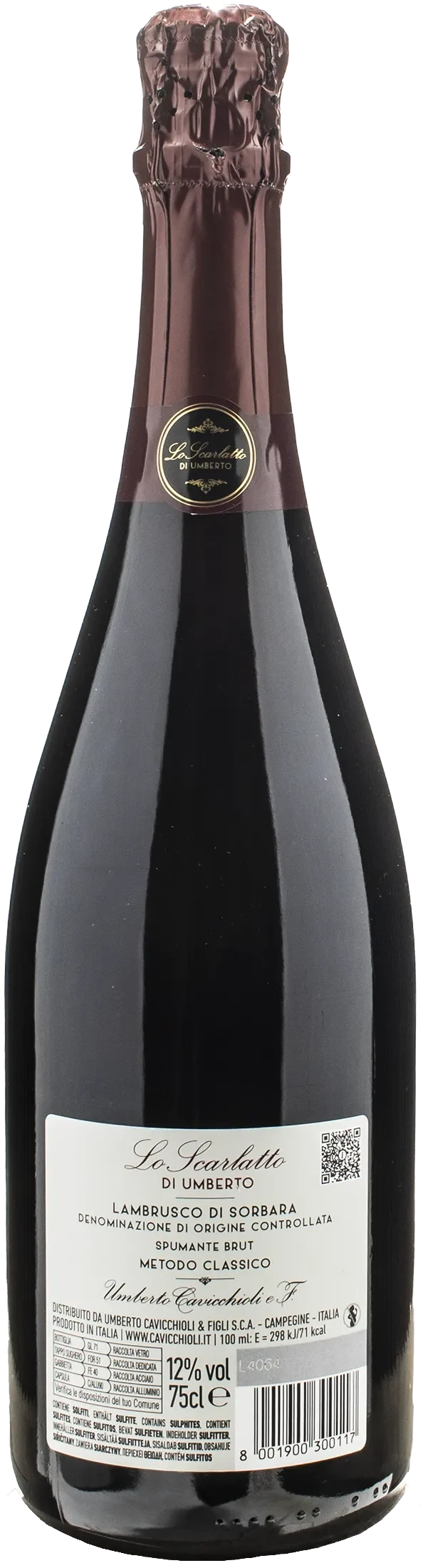 Cavicchioli Lambrusco di Sorbara Lo Scarlatto di Umberto