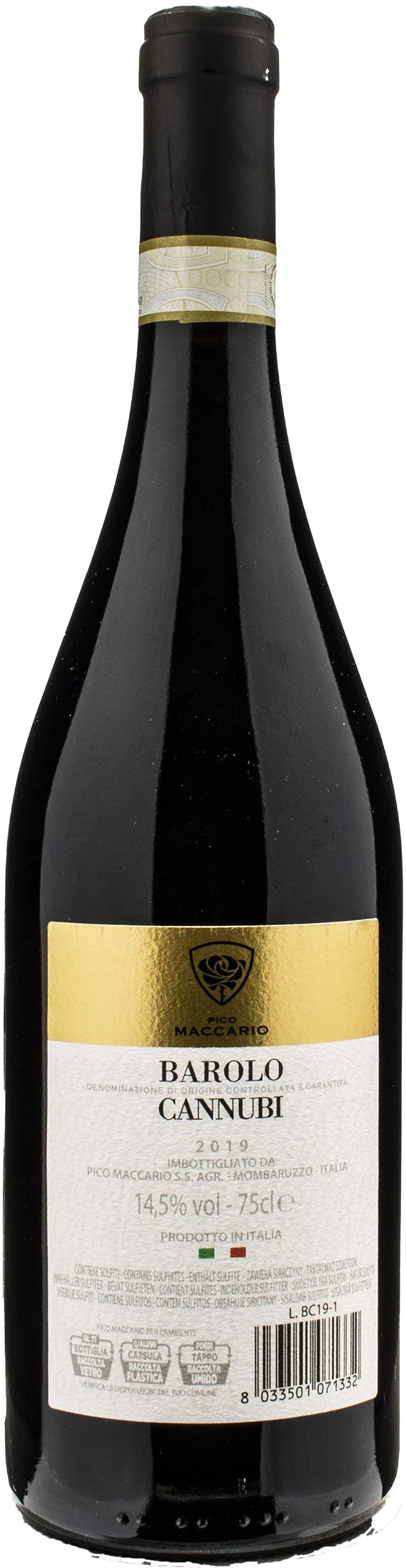 Pico Maccario Barolo Cannubi 2019