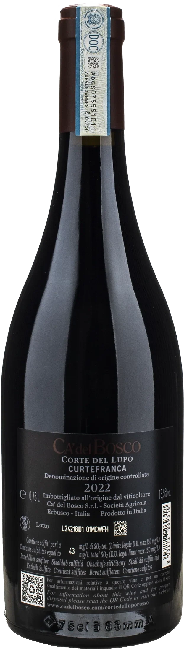 Ca' del Bosco Curtefranca Corte del Lupo Rosso 2022