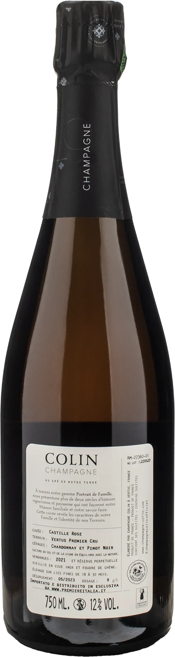 Colin Champagne Rosè Castille 1er Cru Brut Rosè