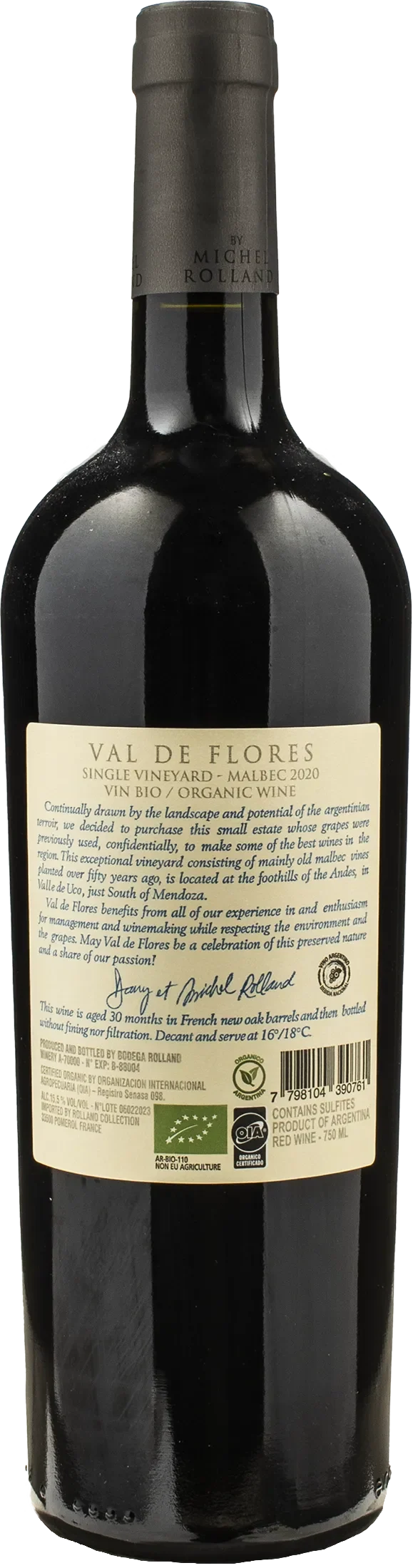 Michel Rolland Val de Flores Malbec 2020
