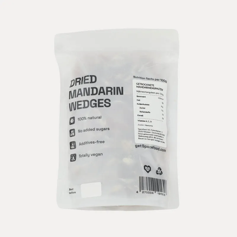 Getrocknete Mandarinen – Spacefood – 80 g