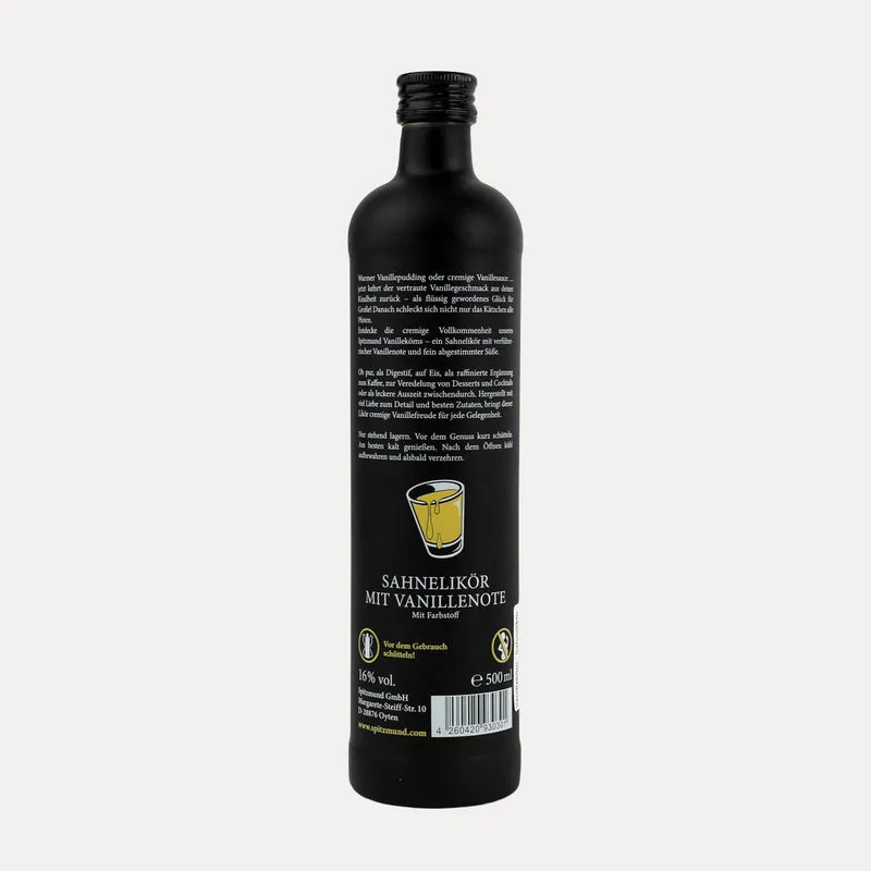 Vanilleköm – Sahnelikör Spitzmund – 500 ml – 16 % Vol.