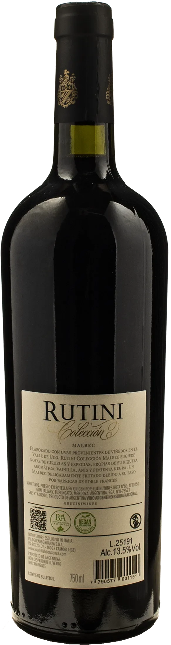 Rutini Collection Malbec 2023