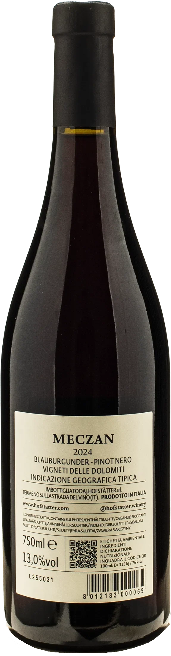 J. Hofstatter Mezcan Pinot Nero 2024