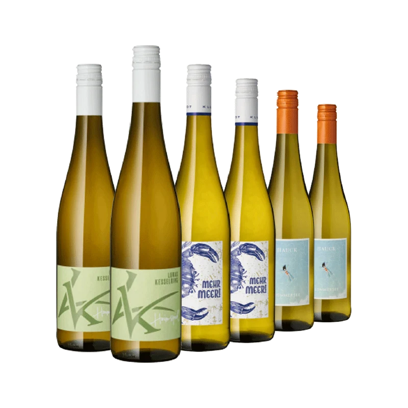 Weinauswahl „Meeresbrise“