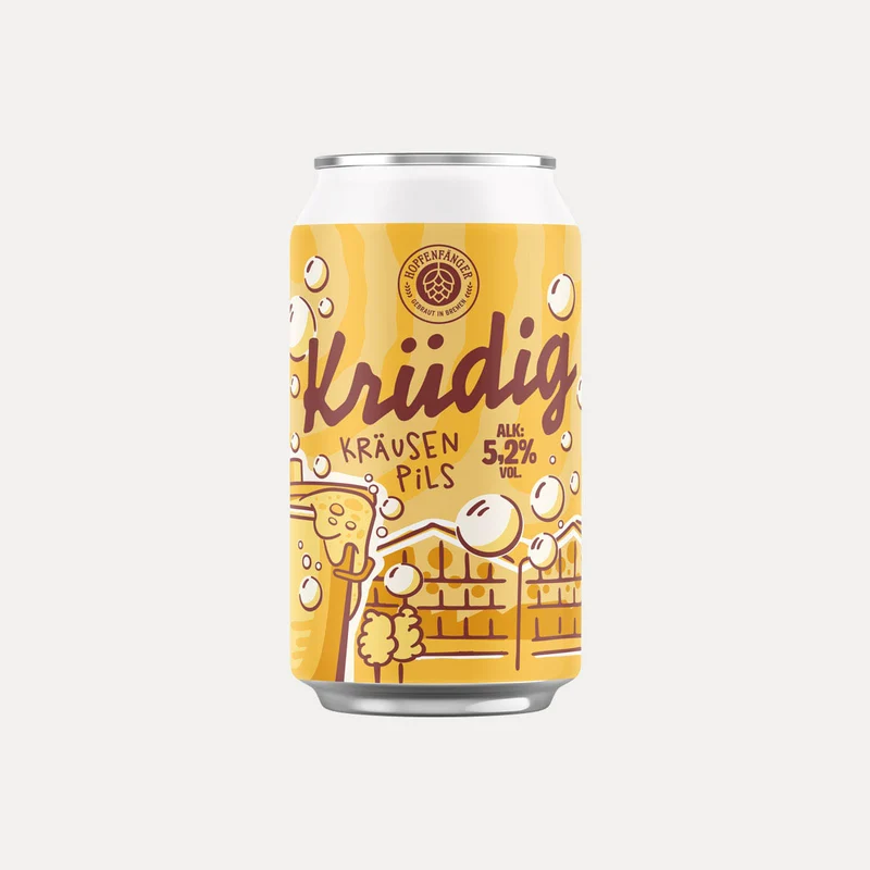 Krüdig Kräusen Pils – Dosenbier Hopfenfänger – 0,33 l
