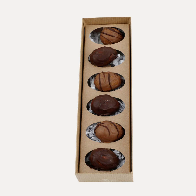 Krokant-Nougat-Eier 6 Stück – Pralinen Ostern – Annas Patisserie – 60 g