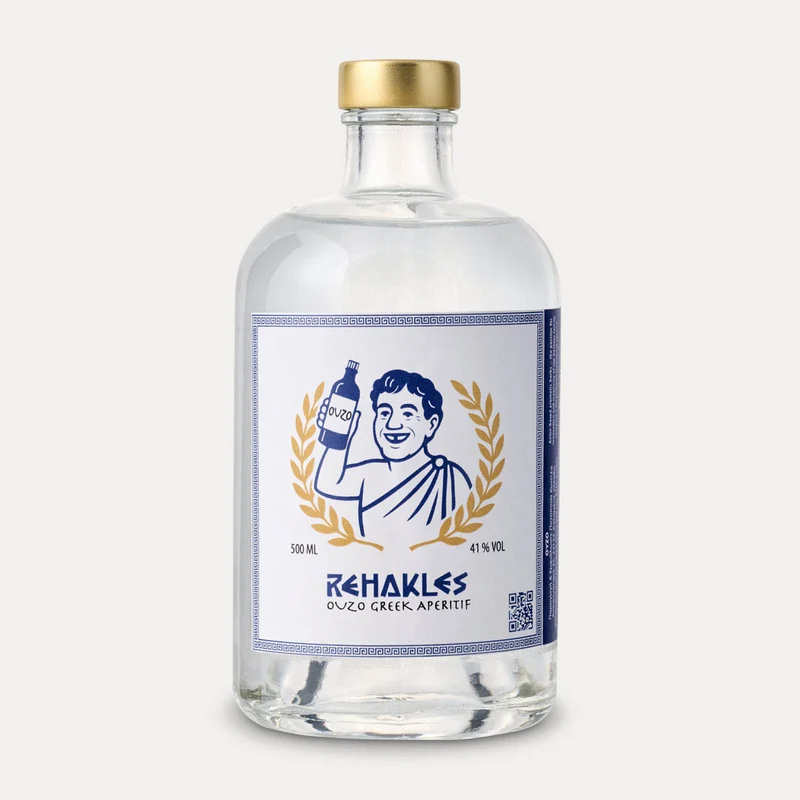 Rehakles Ouzo – Spirituose – 500 ml, 200 ml oder 50 ml
