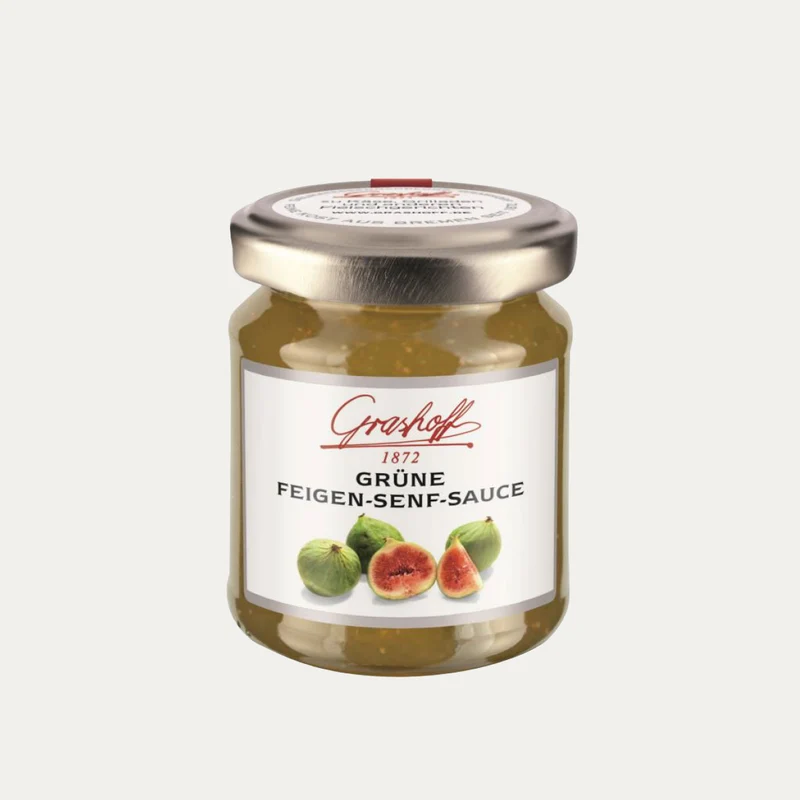 Grüne Feigen-Senf Sauce – Feinkostsauce Grashoff – 125 ml