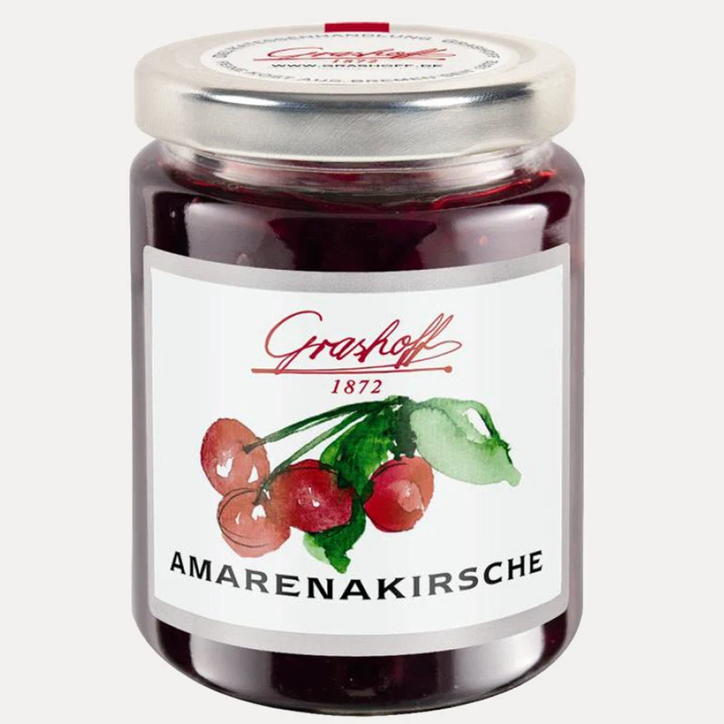 Amarenakirsch Konfitüre Extra – Fruchtaufstrich Grashoff – 250 g