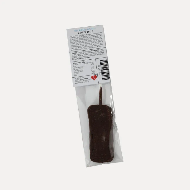 Hansen Lolli – Schoko-Lakritz-Lolli – 1 Stück, 20 g