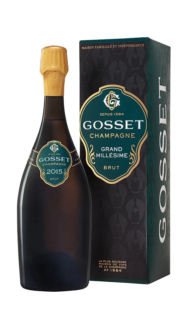 Champagne Gosset, Champagne Grand Millesime Brut in giftbox 2015