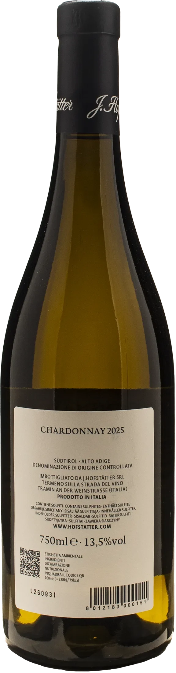J. Hofstatter Chardonnay 2025