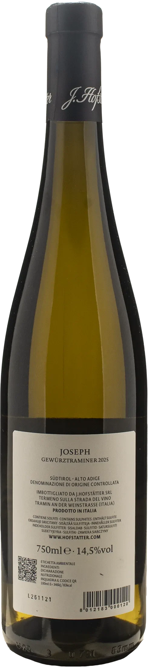 J. Hofstatter Gewurztraminer 2025