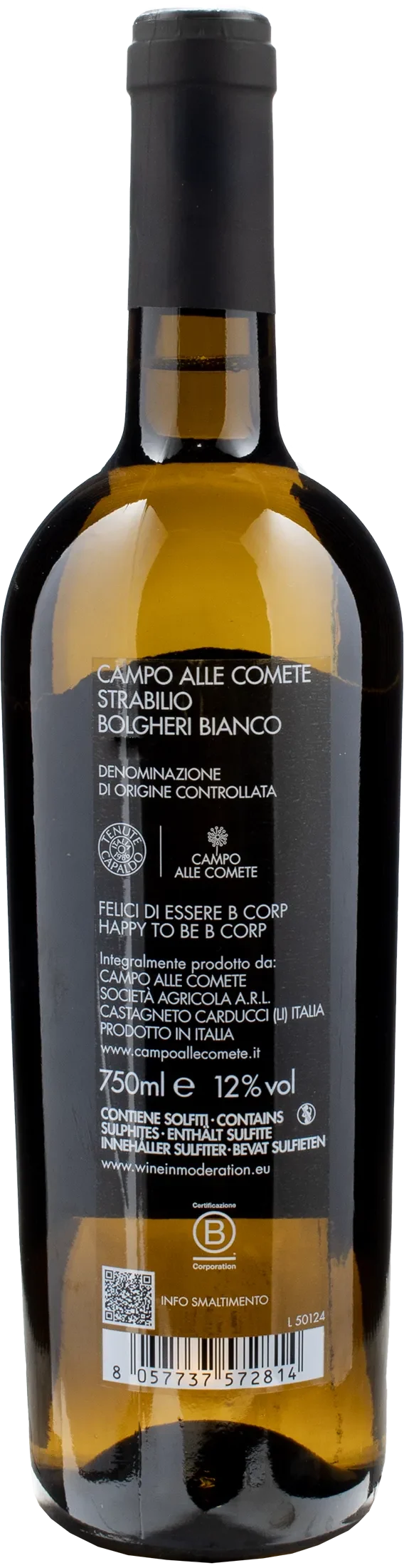 Campo alle Comete Bolgheri Bianco Strabilio 2023