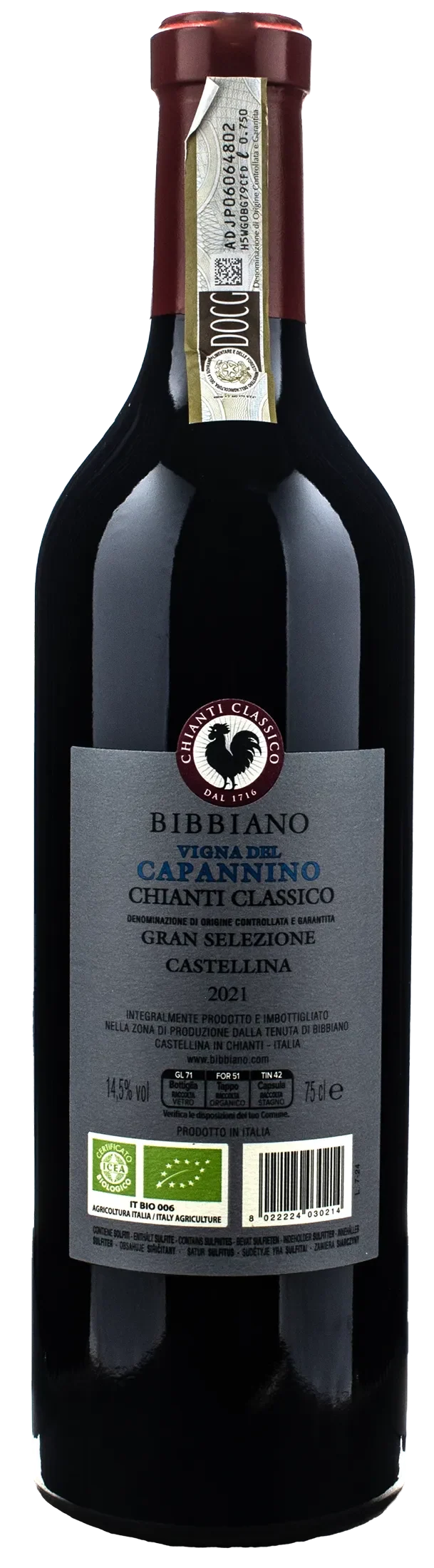 Bibbiano Chianti Classico Gran Selezione Vigna del Capannino 2021