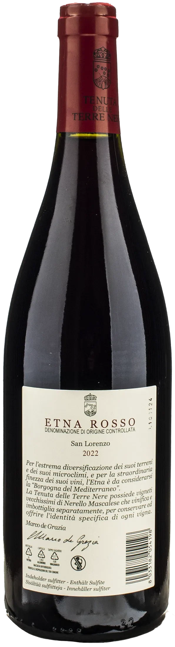 Terre Nere Etna Rosso San Lorenzo 2022