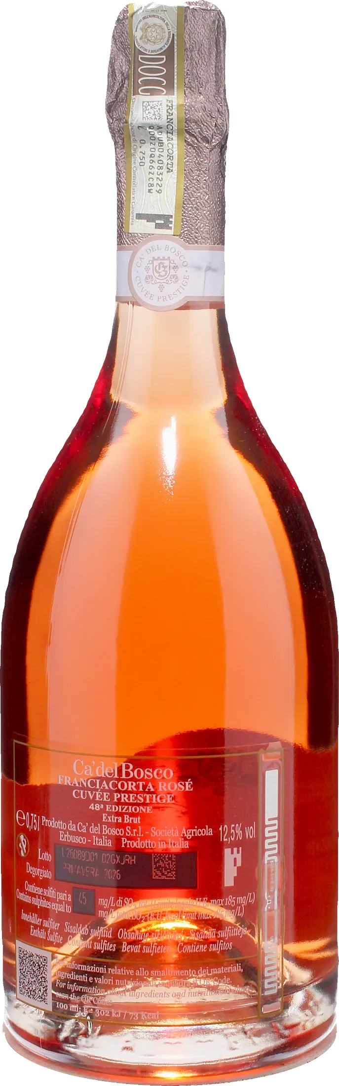 Ca' del Bosco Franciacorta Cuvee Prestige Extra Brut Rosè 48esima Edizione