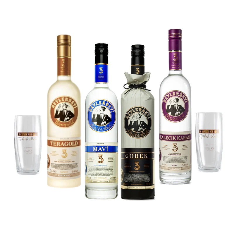Beylerbeyi Probierpaket – 4 Rakı + 2 Gläser gratis