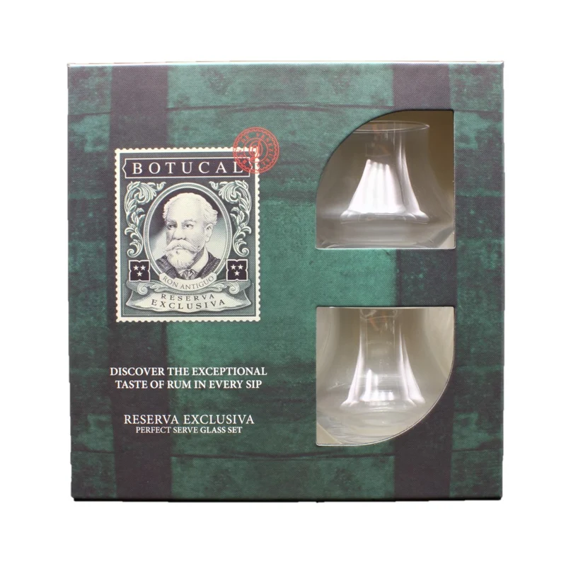 Ron Botucal Reserva Exclusiva 70cl Geschenkset + 2 Gläser (Tumbler)
