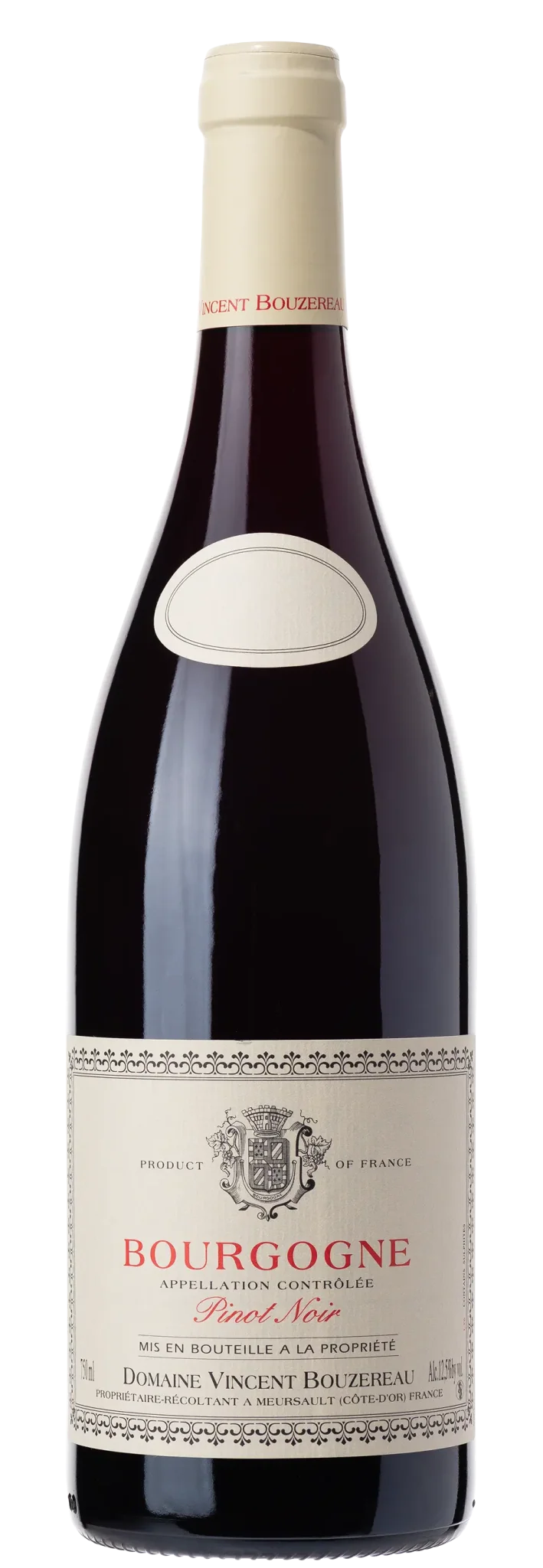 Domaine Vincent Bouzereau Bourgogne Côte d'Or Pinot Noir