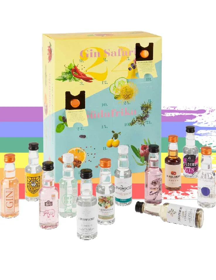 Kapweine - Gin Safari Tasting Set mit 24 Fläschli a 5cl