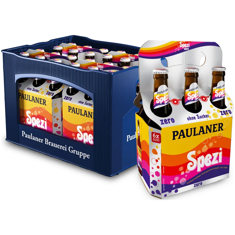 Paulaner Spezi ZERO 4x6er 24x 0,33 Liter (MEHRWEG)
