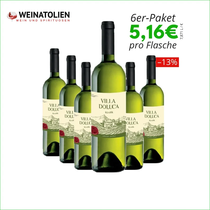 Villa Doluca Weiß – 6er-Sparpaket
