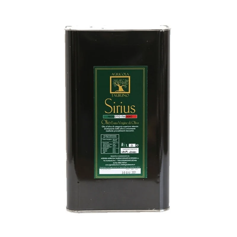 SIRIUS - OLIO EXTRA VERGINE DI OLIVA 5,00L OLIVENÖL - AGRICOLA TAURINO (Salento / Apulien)