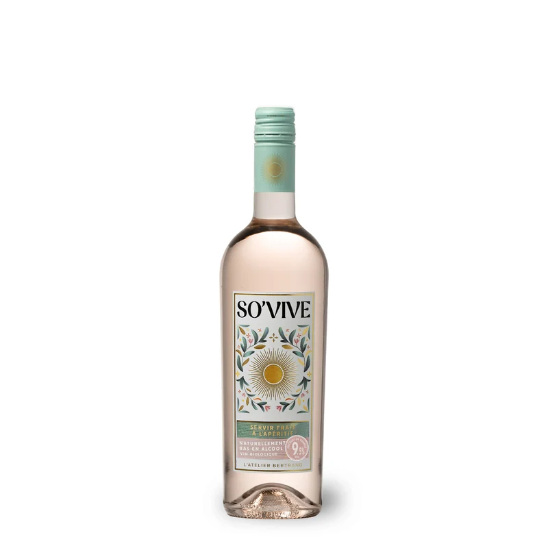 So'Vive vin rosé bio IGP Pays d'Oc 2025 75cl