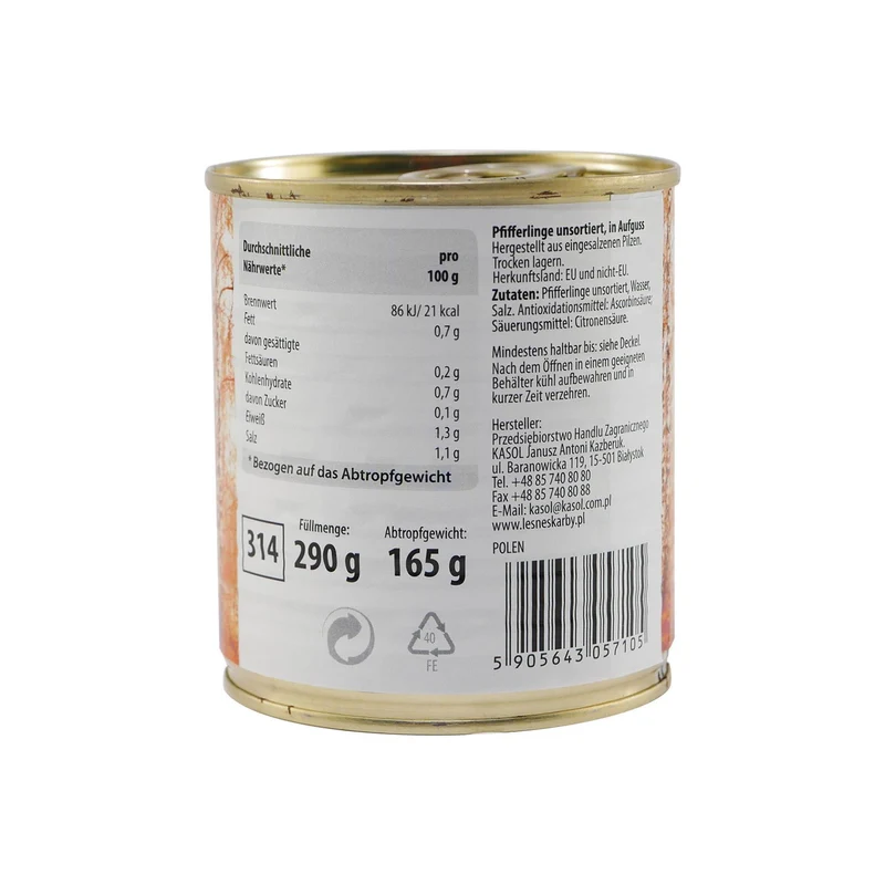 Waldschatz Pfifferlinge (12 x 290g)